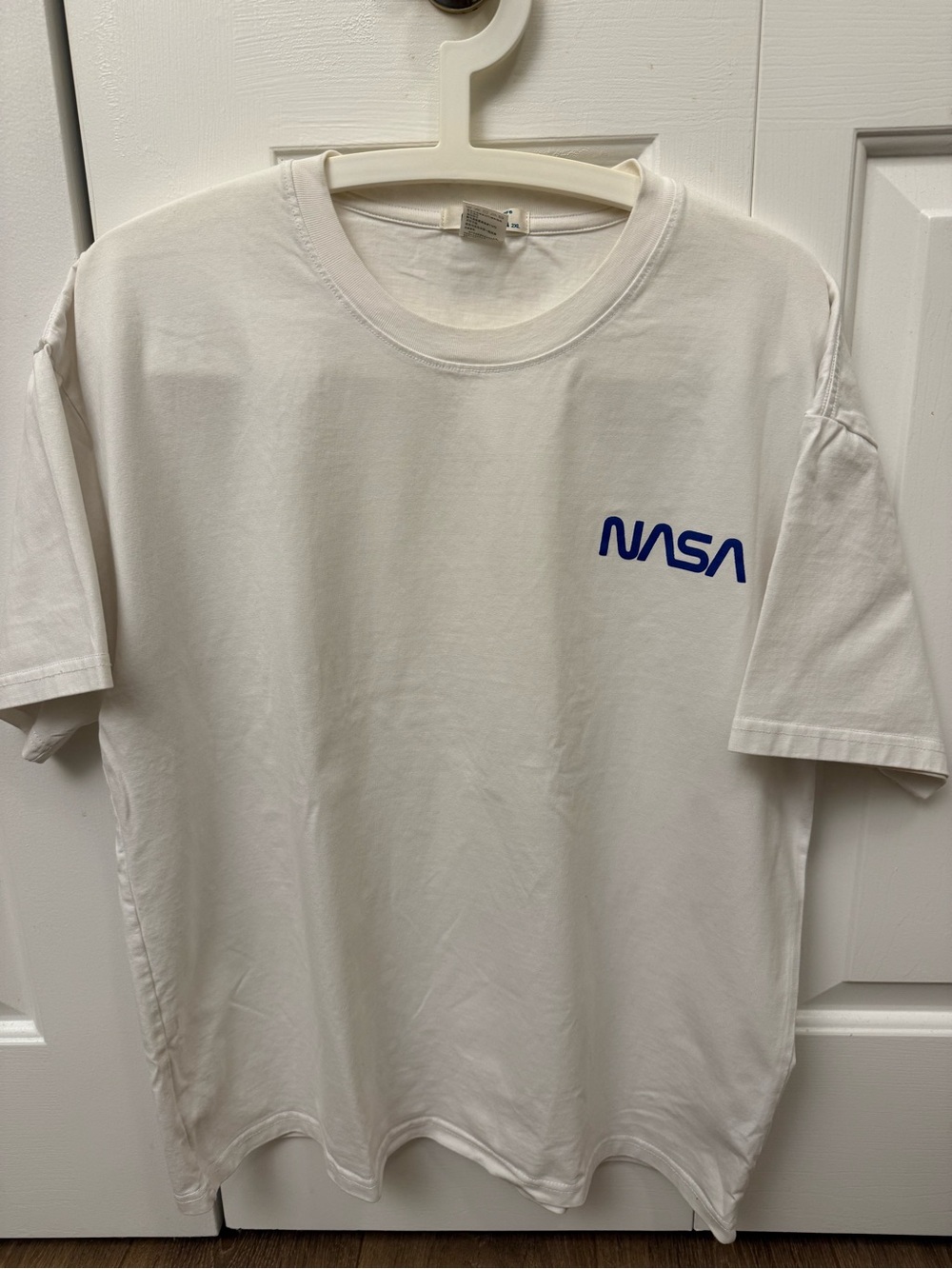 NASA White Logo Crewneck T-Shirt
